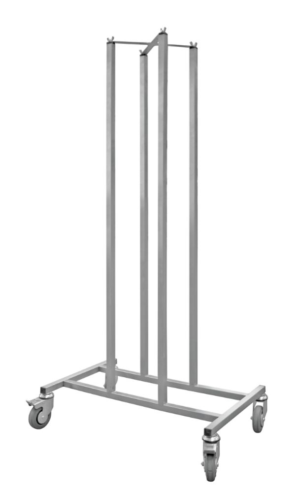 Ställ för vagn och tartring, 750 x 470 x 1503 mm
