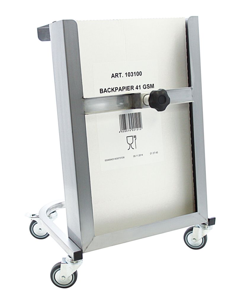 Vagn för bakplåtspapper, 500 x 370 x 730 mm
