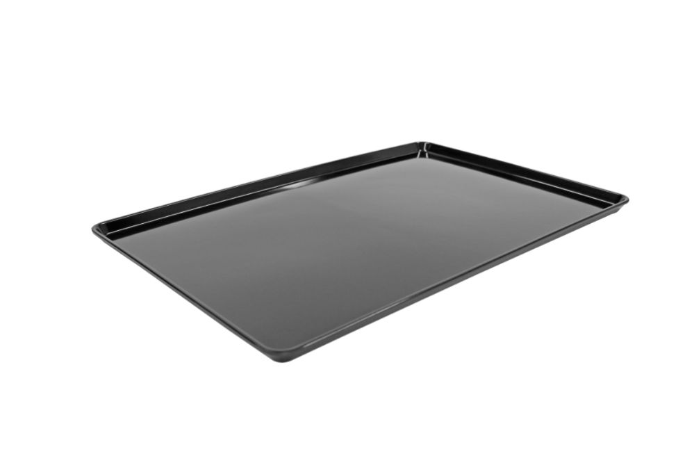Bricka – rektangulär, svart, 600 x 400 x 20 mm
