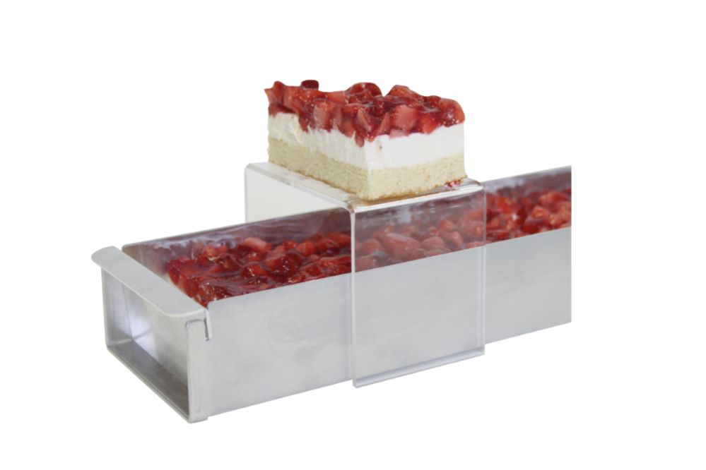 Exponeringsställ för skivad tårta, 103 x 80 x 70 mm