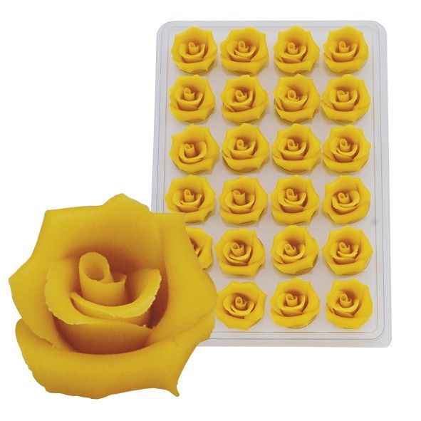 Marsipanros, 6-blad, gul, 12 g (24 st) BF 260401