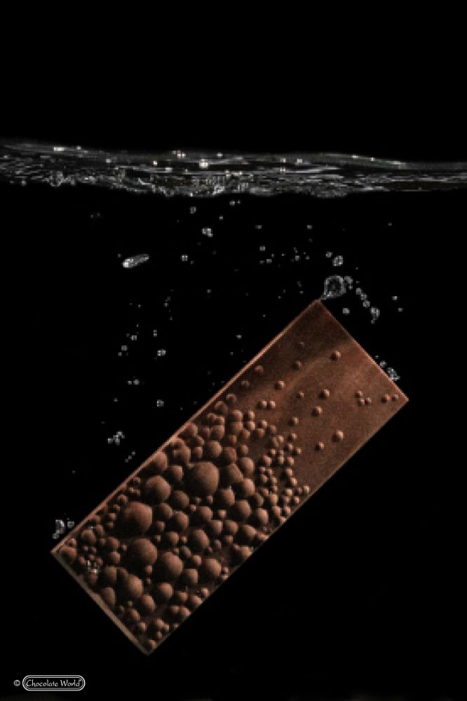 Gjutform för chokladkaka, 83,5 g, air-bubbles, design Seb Pettersson, 4 st/form