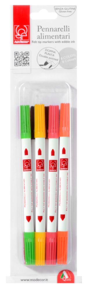 Livsmedelspennor, mixade färger (8 st) BF 260228