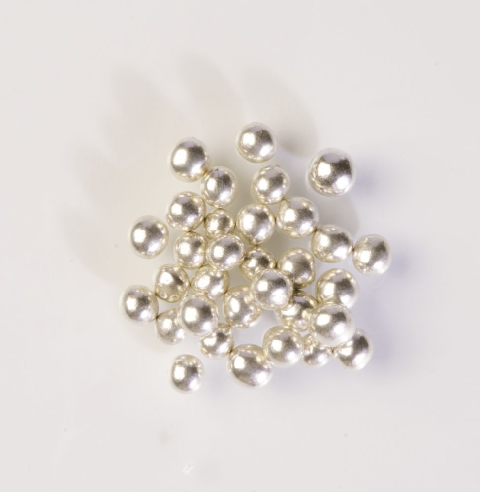 Chokladkulor, silver, d: 6 mm (500 g) BF 260530