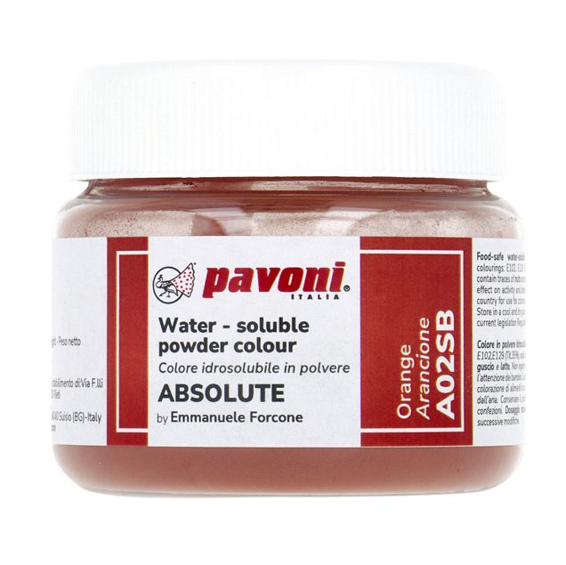 Pavoni, pulverfärg vattenlöslig, orange (50 g)