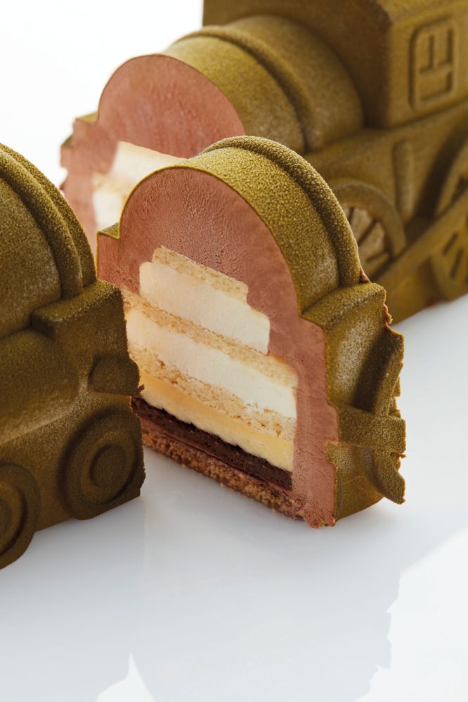 Pavoni, silikonform 3D Cake, KE085, Express log, d: 250x88 mm, h: 106 mm