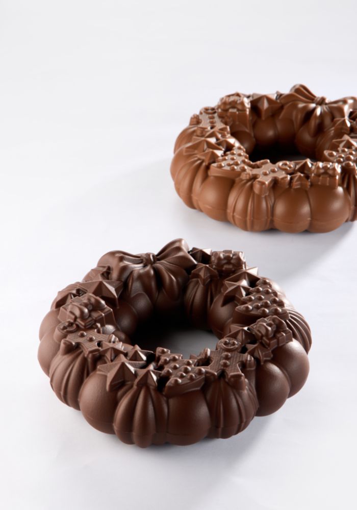 Pavoni, chokladform julkrans, Garland, KT219, d: 180 mm, h: 55 mm, 2 st/set