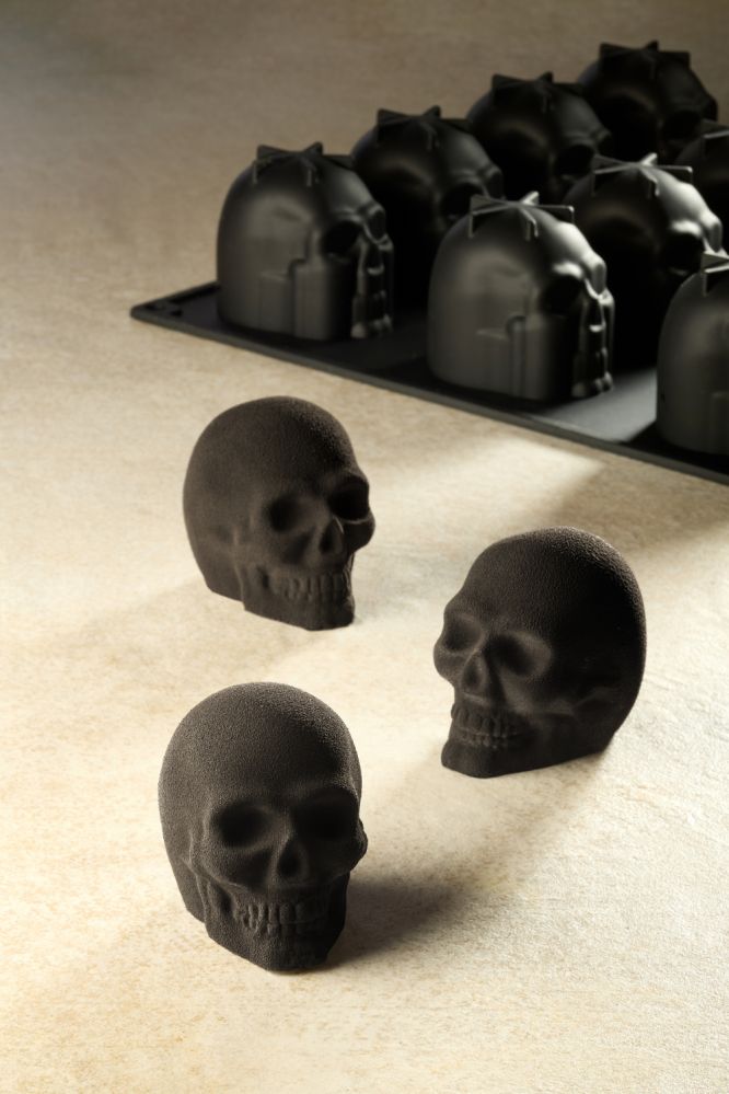 Pavoni, Pavoflex 3D, PX43110S, 400x300 mm, Skull, d: 50x70 mm, h: 60 mm, 16 st/form