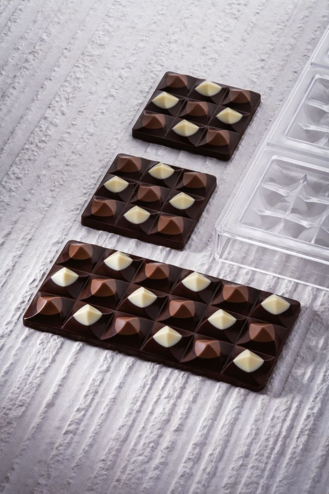 Pavoni, gjutform för chokladkaka, PC5009, Moulin by Vincent Vallée, 100 g, 3 st/form