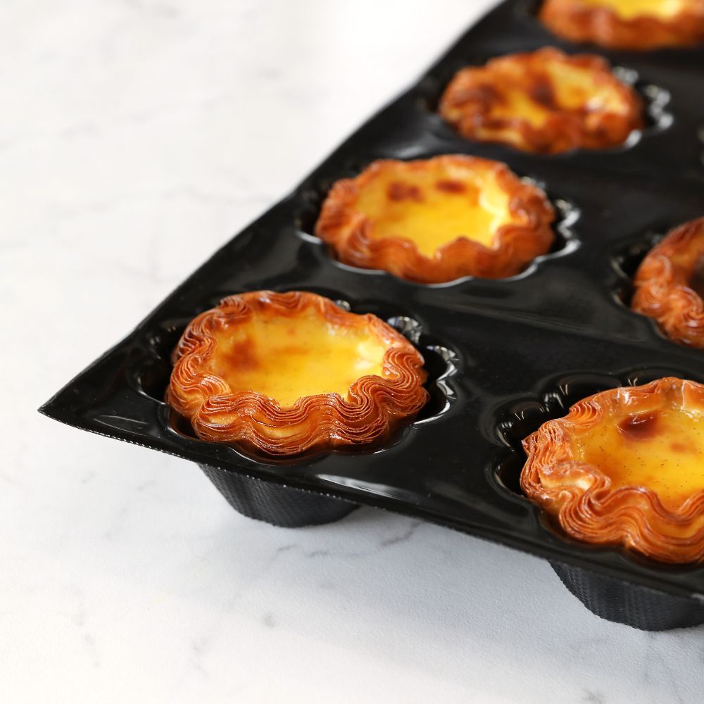 Pavoni, Fiberform, FB03, 600x400 mm, Briochette, d: 81 mm, h: 37 mm, 24 st/form