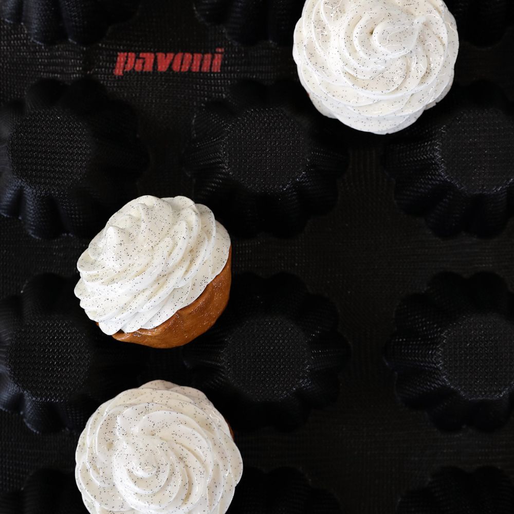 Pavoni, Fiberform, FB03, 600x400 mm, Briochette, d: 81 mm, h: 37 mm, 24 st/form