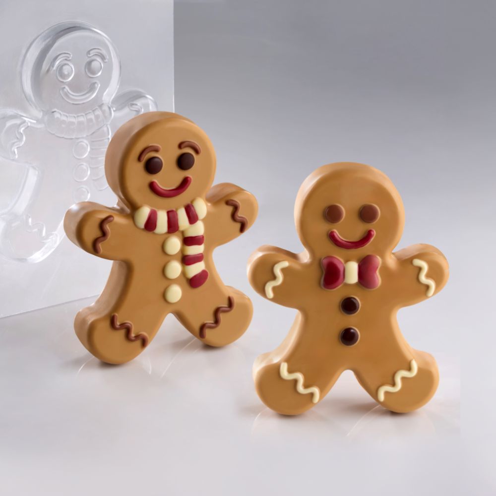 Pavoni, chokladform, Gingerman, KT225, 128x160 mm, h: 40 mm, 4 st/set