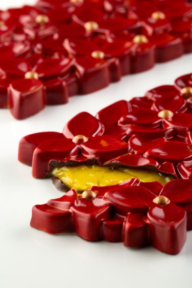 Pavoni, gjutform för chokladkaka, PC5076, Bouquet, 100 g, 3 st/form