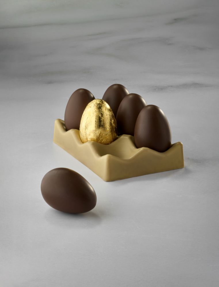 Pavoni, chokladform äggkartong med 6 st ägg, KT231, 163x112 mm, h: 80 mm, 2 st/set