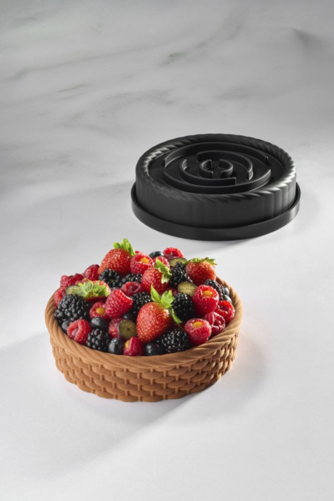 Pavoni, silikonform 3D Cake, KE112, Panier, d: 180 mm, h: 48 mm