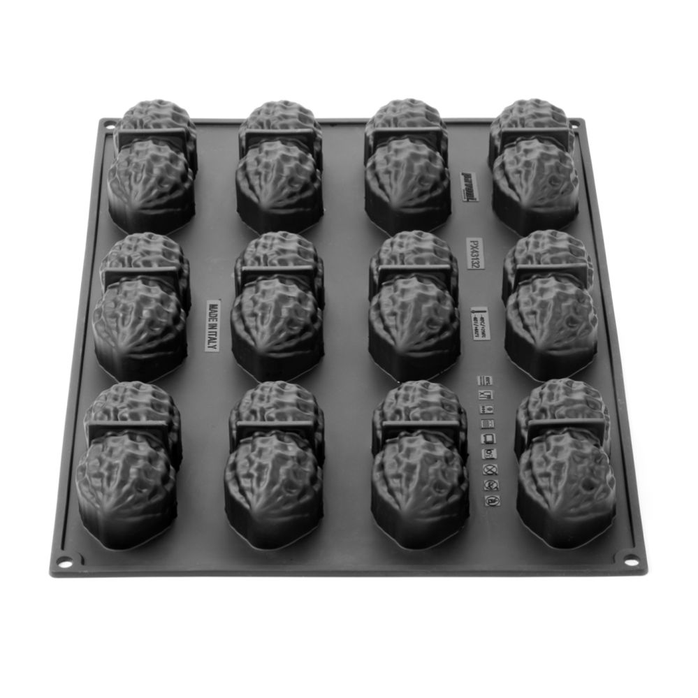 Pavoni, Pavoflex 3D, PX43132, 400x300 mm, Peanut, jordnöt, d: 100x48 mm, h: 42 mm, 12 st/form