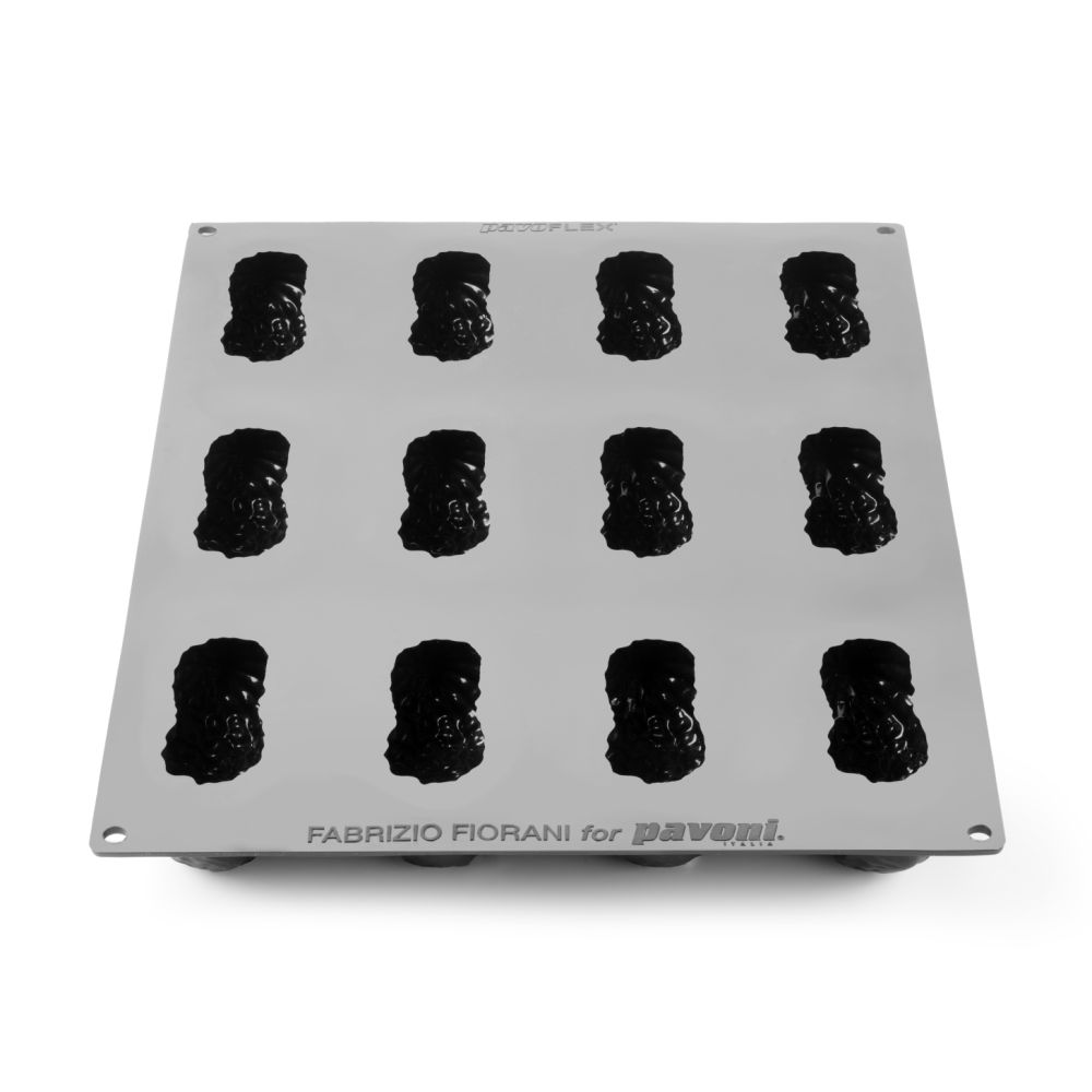 Pavoni, Pavoflex 3D, PX43132, 400x300 mm, Peanut, jordnöt, d: 100x48 mm, h: 42 mm, 12 st/form