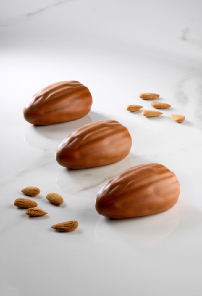 Pavoni, Pavoflex 3D, PX43133, 400x300 mm, Almond, mandel, d: 93x58 mm, h: 38 mm, 12 st/form