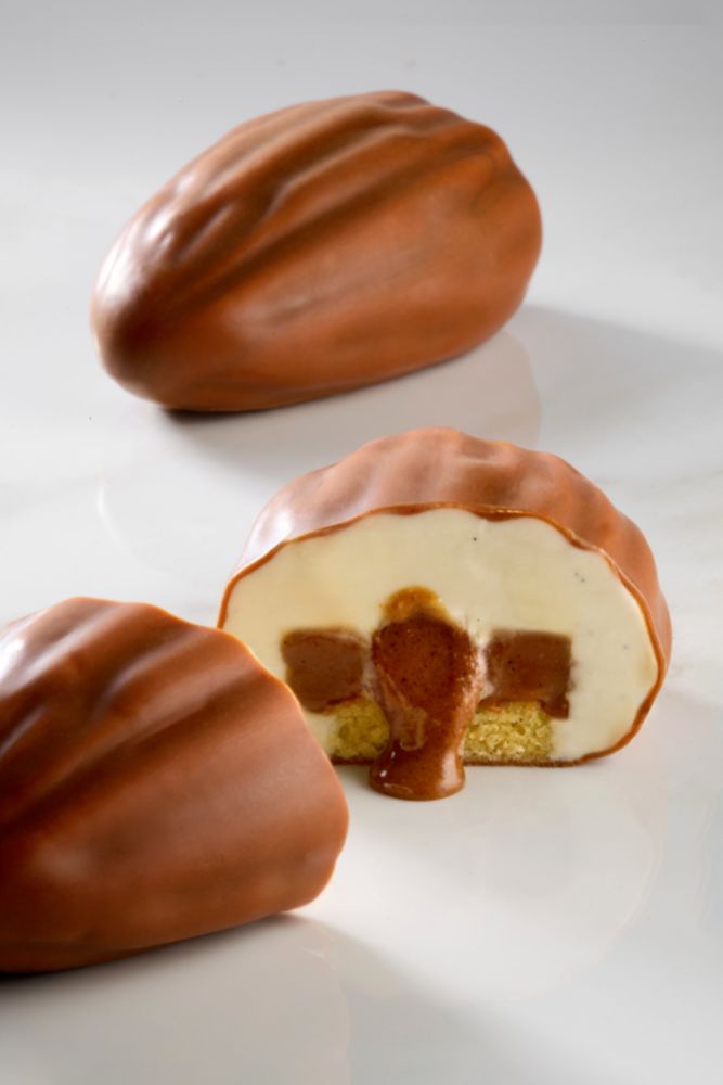 Pavoni, Pavoflex 3D, PX43133, 400x300 mm, Almond, mandel, d: 93x58 mm, h: 38 mm, 12 st/form