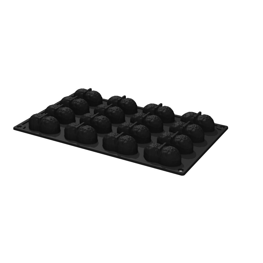 Pavoni, Pavoflex 3D, PX3230S, 300x175 mm, Peanut, jordnöt, d: 55x26 mm, h: 23 mm, 16 st/form