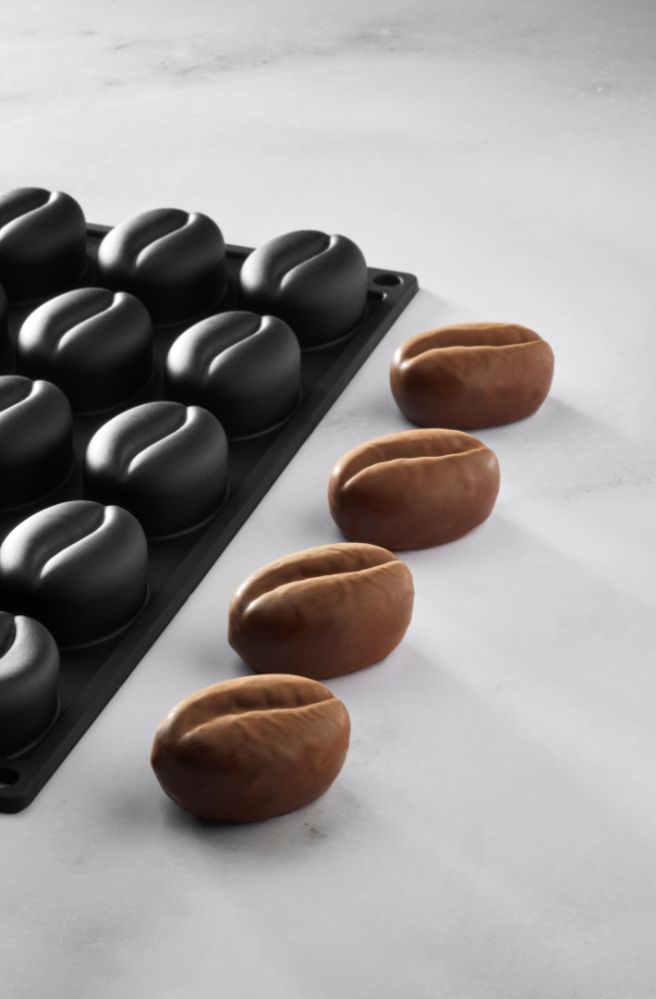 Pavoni, Pavoflex 3D, PX3231, 300x175 mm, Coffee, kaffeböna, d: 44x32 mm, h: 20 mm, 20 st/form