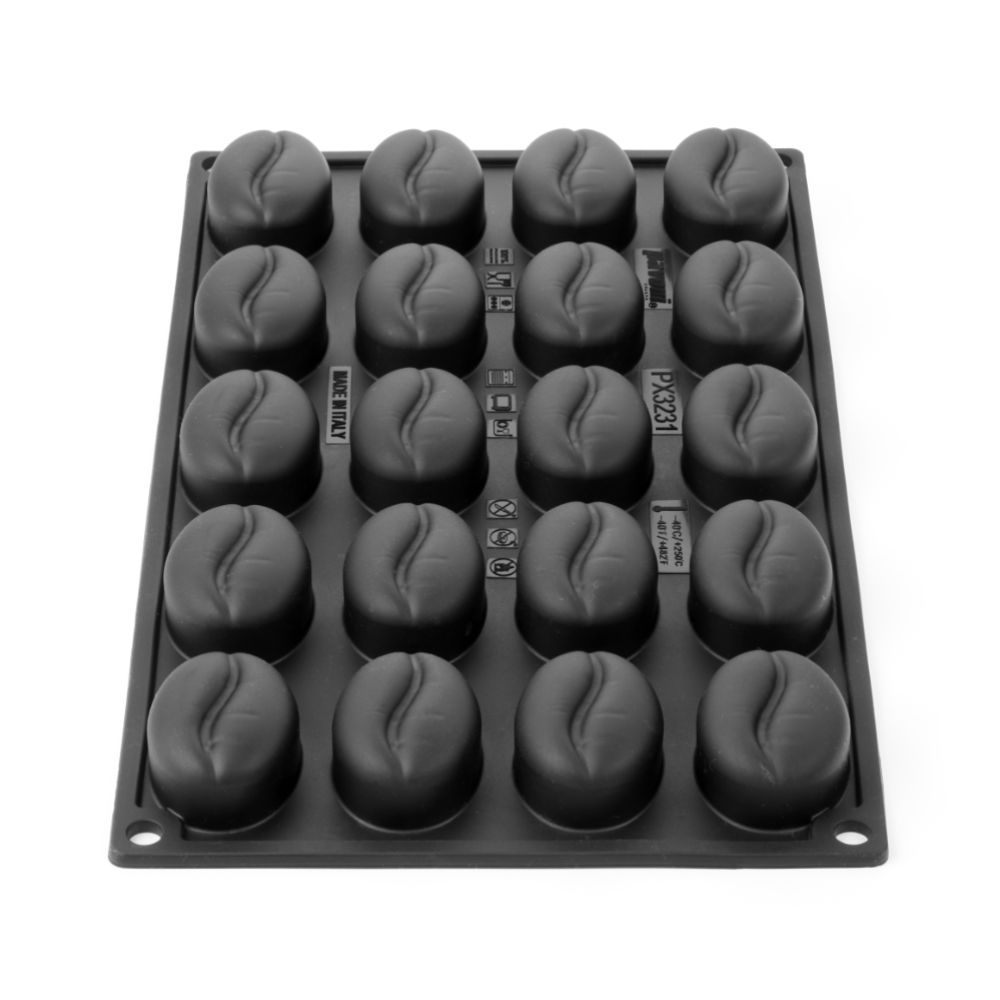 Pavoni, Pavoflex 3D, PX3231, 300x175 mm, Coffee, kaffeböna, d: 44x32 mm, h: 20 mm, 20 st/form