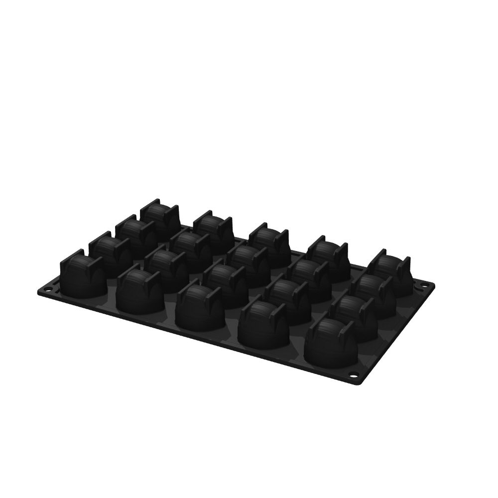 Pavoni, Pavoflex 3D, PX3234, 300x175 mm, Hazelnut, hasselnöt, d: 40x34 mm, h: 30 mm, 20 st/form