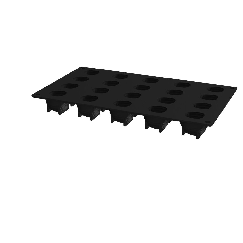 Pavoni, Pavoflex 3D, PX3234, 300x175 mm, Hazelnut, hasselnöt, d: 40x34 mm, h: 30 mm, 20 st/form