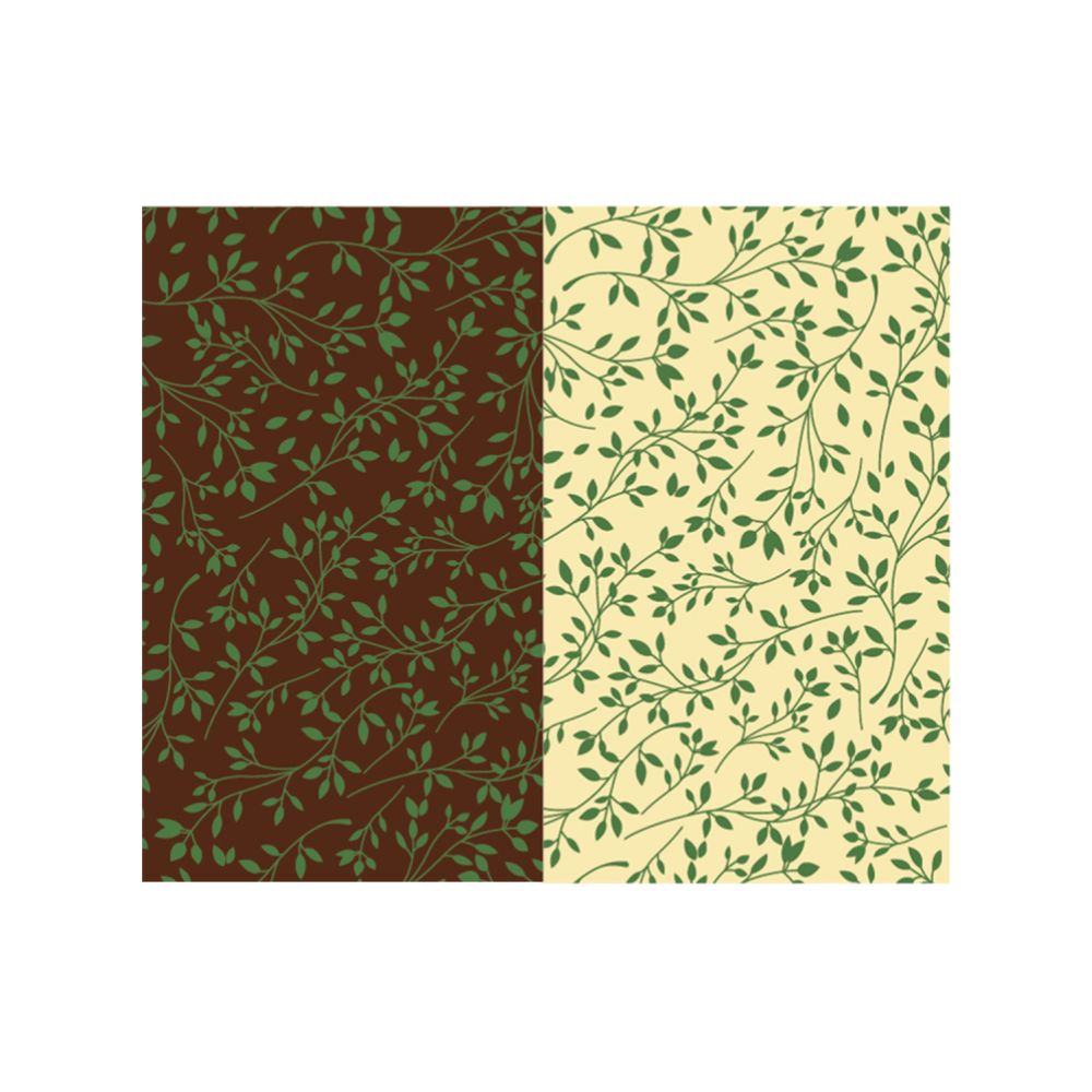 Överföringsark, 400x290 mm, grönt mönster (25 st)