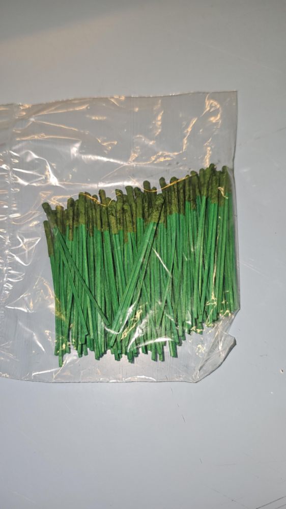 Körsbärsstjälk, grön, 60 mm (100 st)