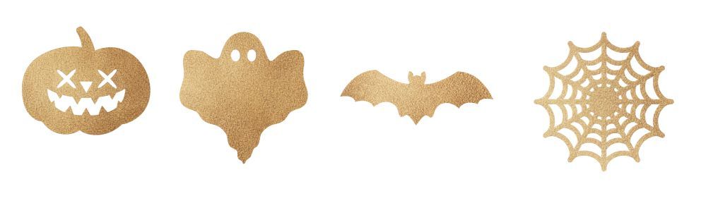 Golden Touch, gulddekor, halloween, ca 30-40 mm (288 st) BF 260104