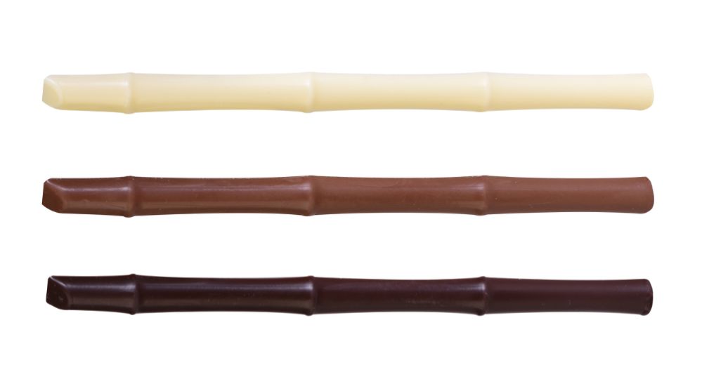 Chokladdekor, Bambu, mixade sorter, l: 140 mm (144 st)