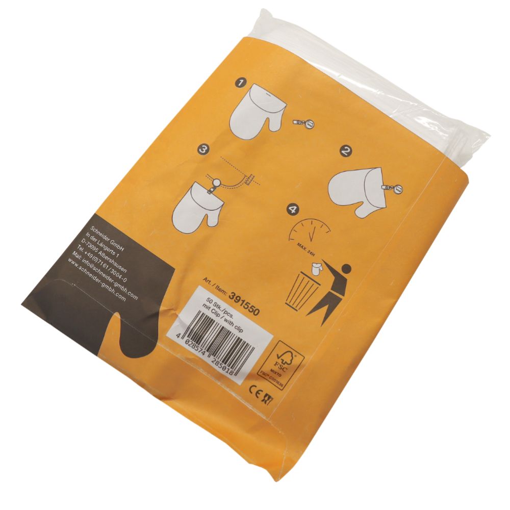 Hygienhandskar LDPE med 1 klämma, 50 st + 1 clip