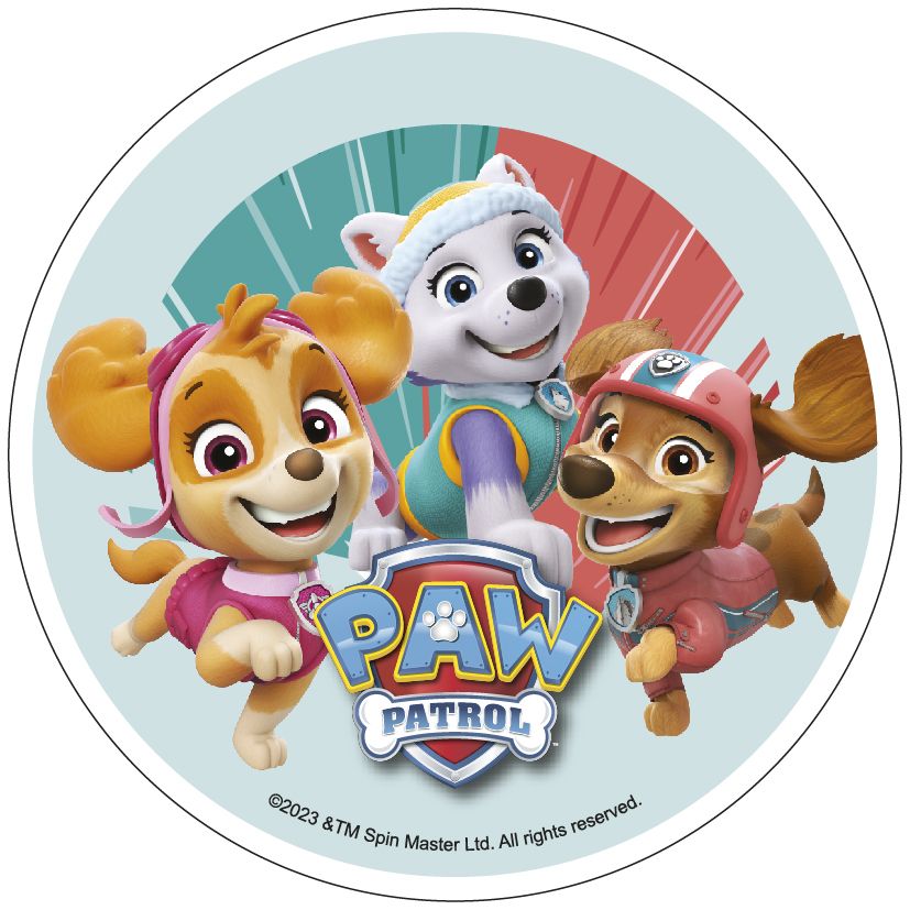 Oblat, Paw Patrol, d: 210 mm (12 st)