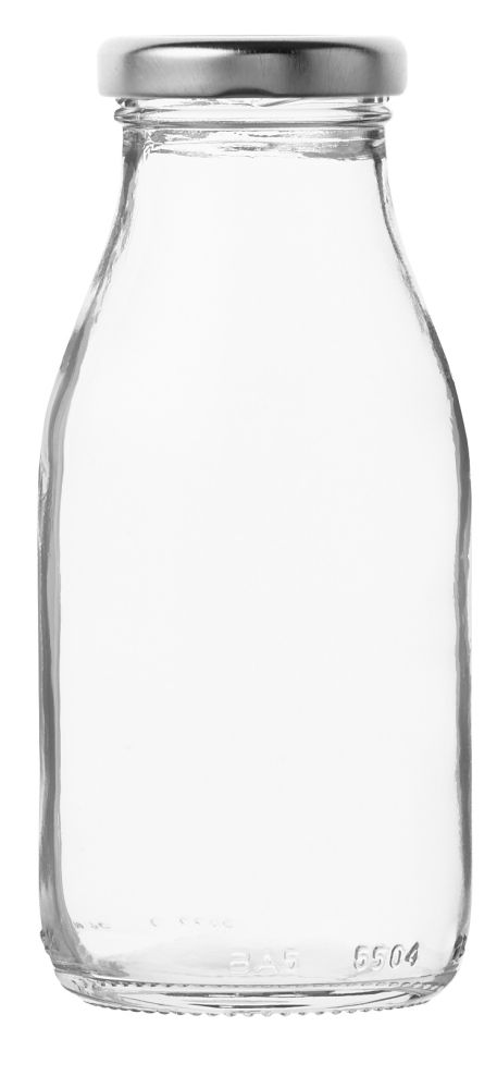 Flaska, glas, inkl. lock, h: 135 mm, 25 cl (23 st)