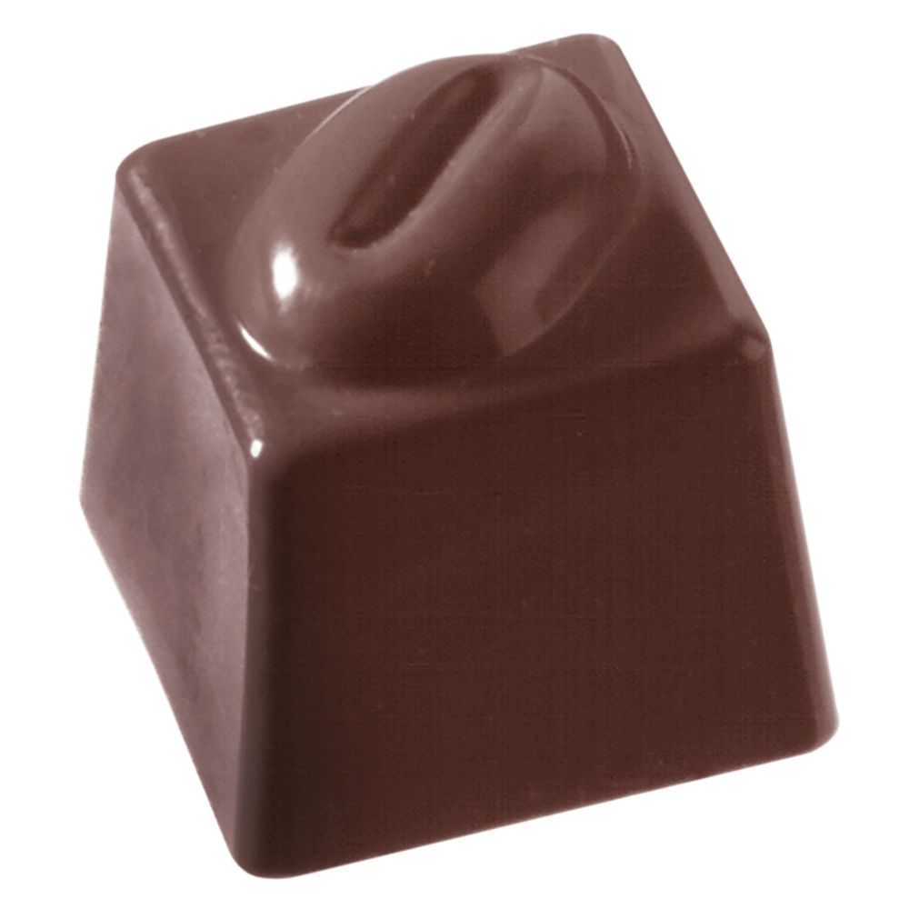 Chokladform 275×135 mm – Kaffebönor, 25 x 25 x 25 mm
