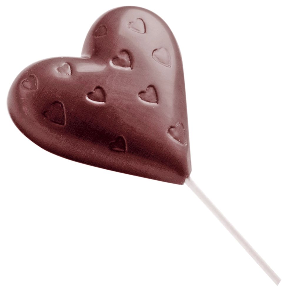 Chokladform 275×135 mm – Klubbor, 54 x 63 x 12 mm