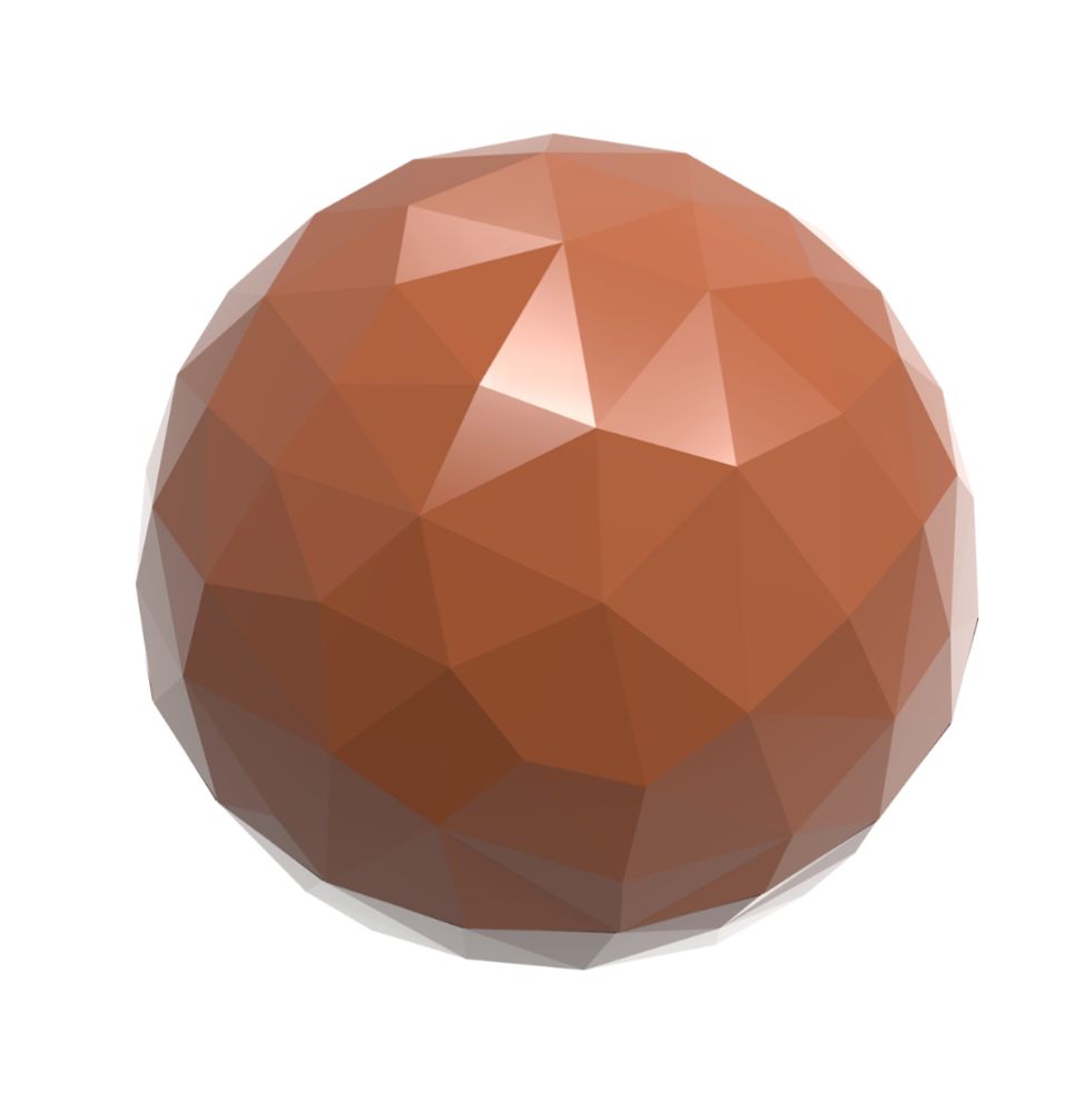 Chokladform 275×135 mm – Sfärer, Ø 25 mm