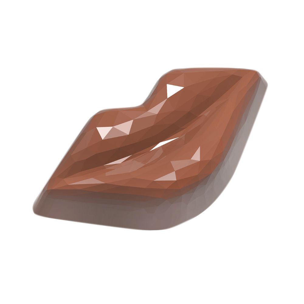 Chokladform 275×135 mm – Alla hjärtans dag, 42 x 21,5 x 15 mm, kyssmun