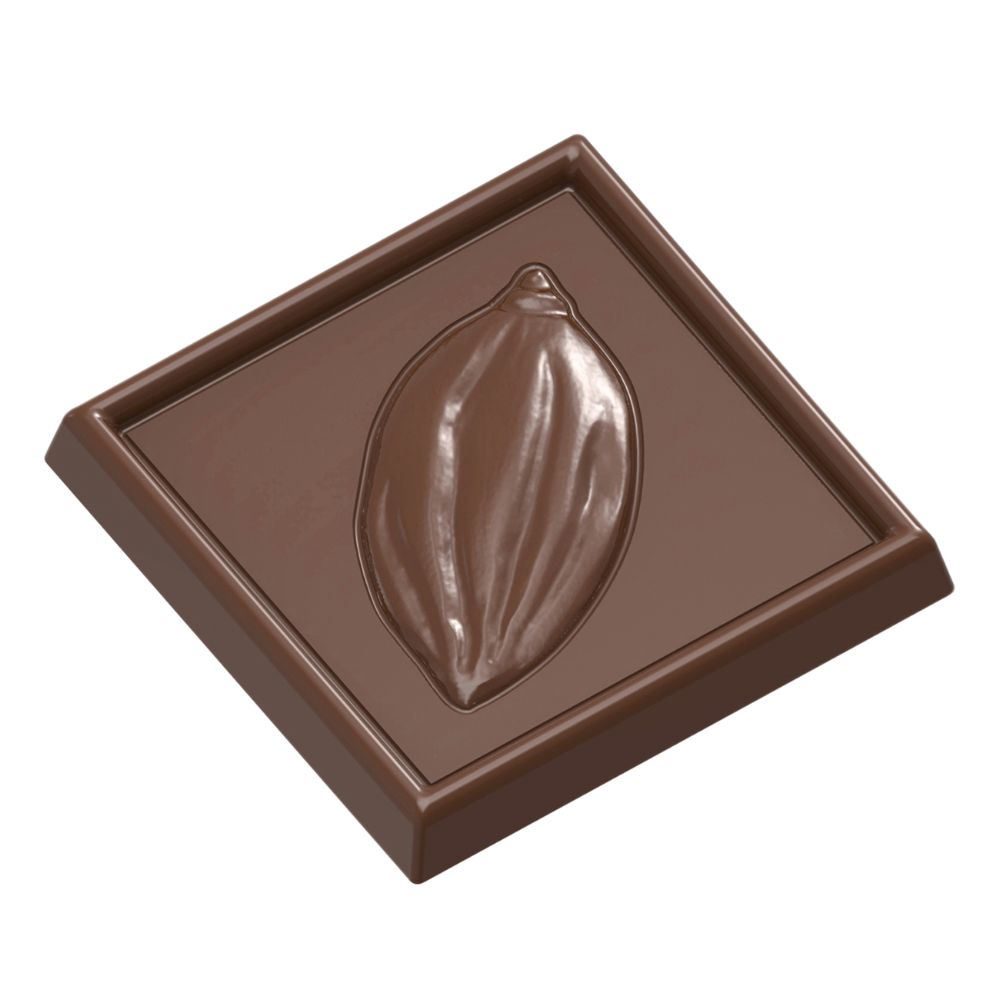 Chokladform 275×175 mm – Kaffebönor, 34,5 x 34,5 x 4,5 mm