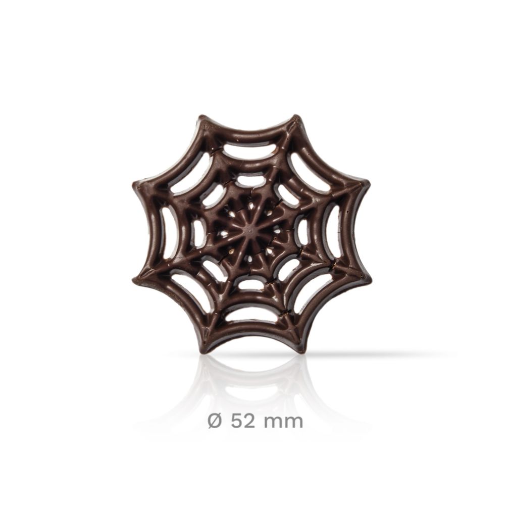 Chokladdekor, spindelnät, d: 52 mm (110 st)