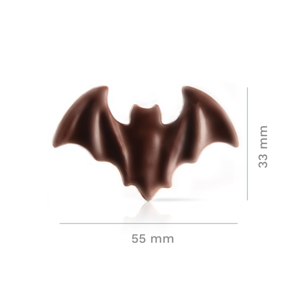Chokladdekor, fladdermus, 55x33 mm (192 st)