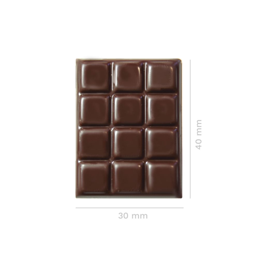 Chokladdekor, minichokladkaka, mörk, 40x30 mm (105 st)