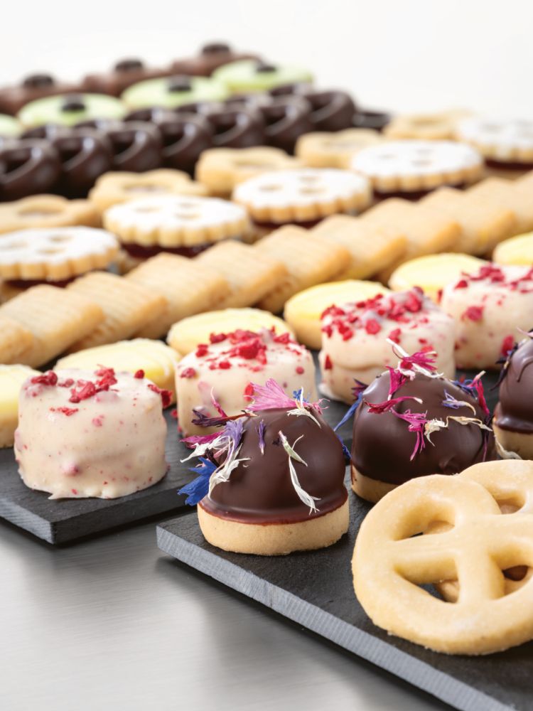 Bakade skal, One-bite, söta, runda, d: ca 30 mm, h: 7 mm (ca 280 st)