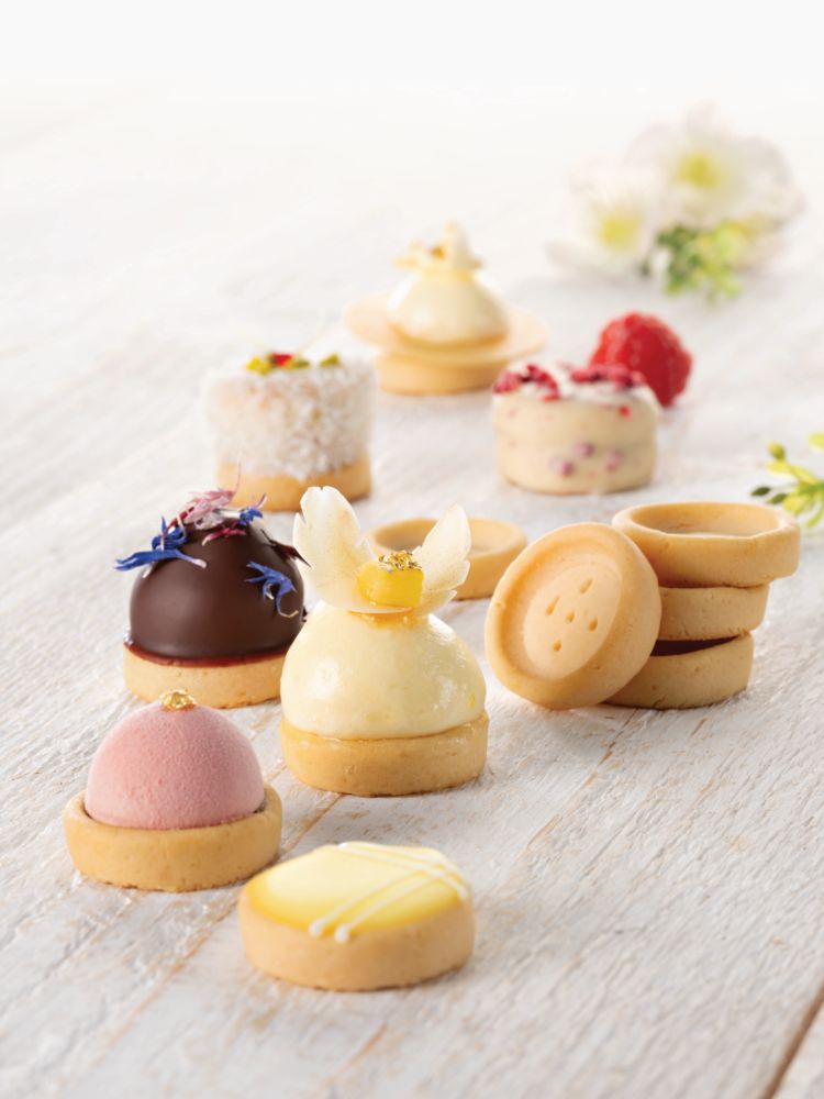 Bakade skal, One-bite, söta, runda, d: ca 30 mm, h: 7 mm (ca 280 st)