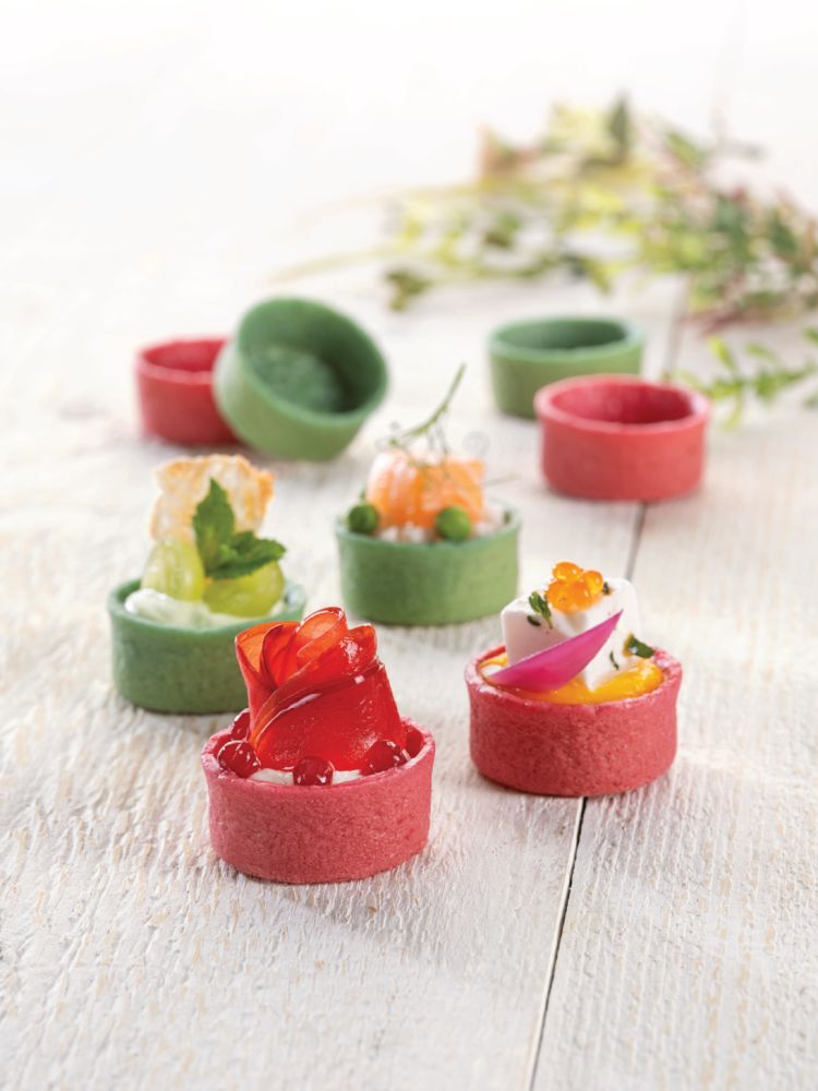 Bakade skal, gröna, runda, vegan, d: 38 mm, h: 18 mm (200 st)