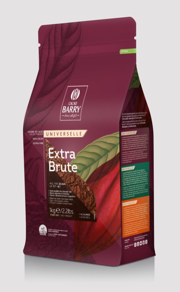 Kakaopulver Extra brute, 22-24 %, Cacao Barry (1 kg)