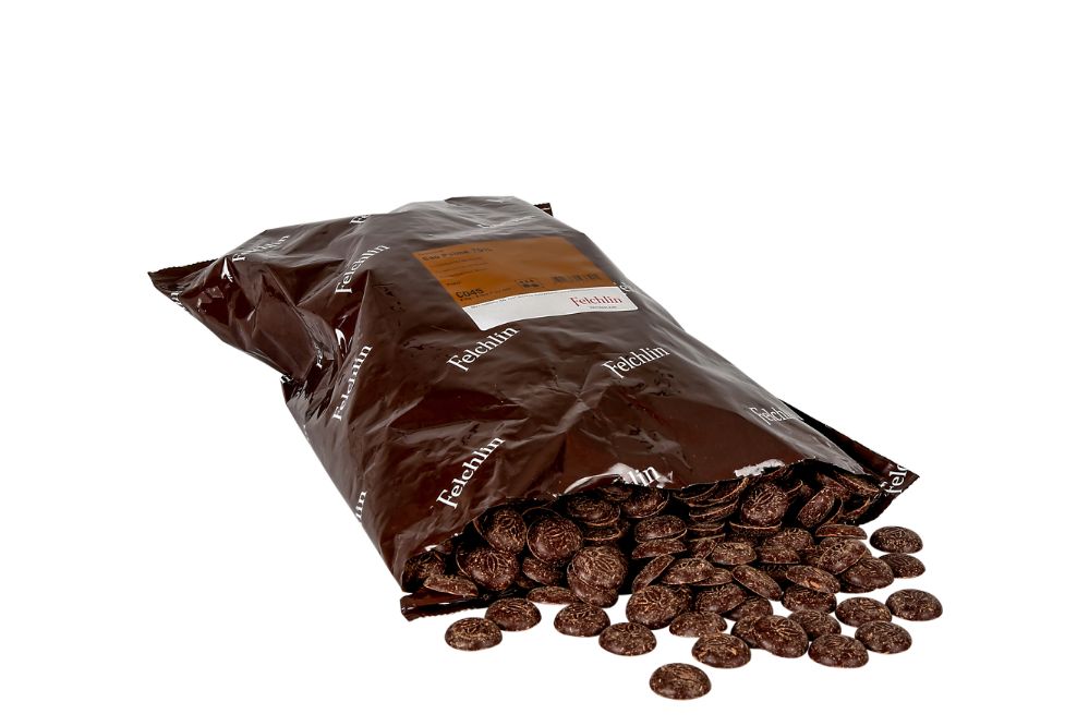 Felchlin, Sao Palme 75 %, mörk choklad, Rondo (2 kg)