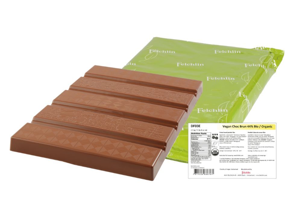 Felchlin, Vegan Choc 44 %, ljus, ekologisk (2,5 kg) BF 260902