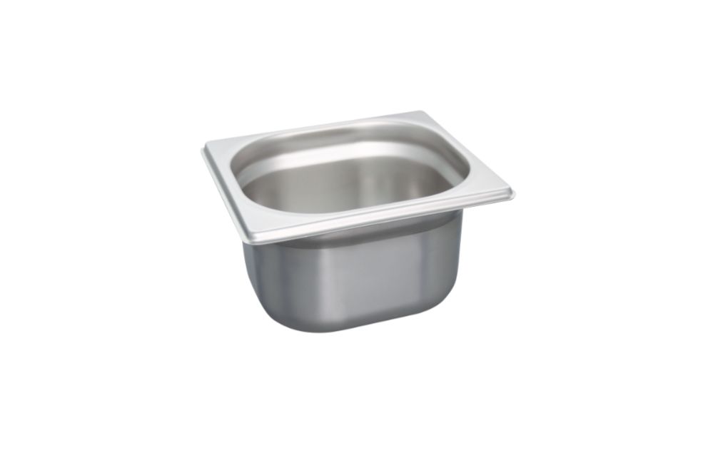 GN-behållare i rostfritt stål, GN 1/6 - 100 mm